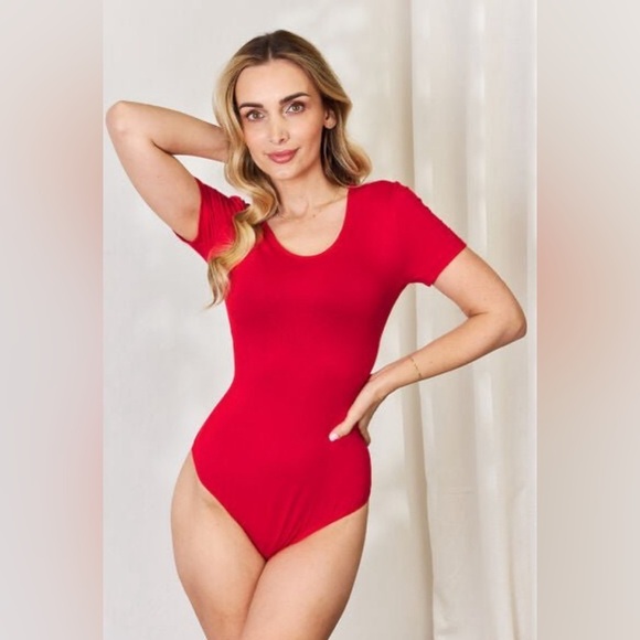Fierce Passion Short Sleeve Red Bodysuit - Picture 3 of 10